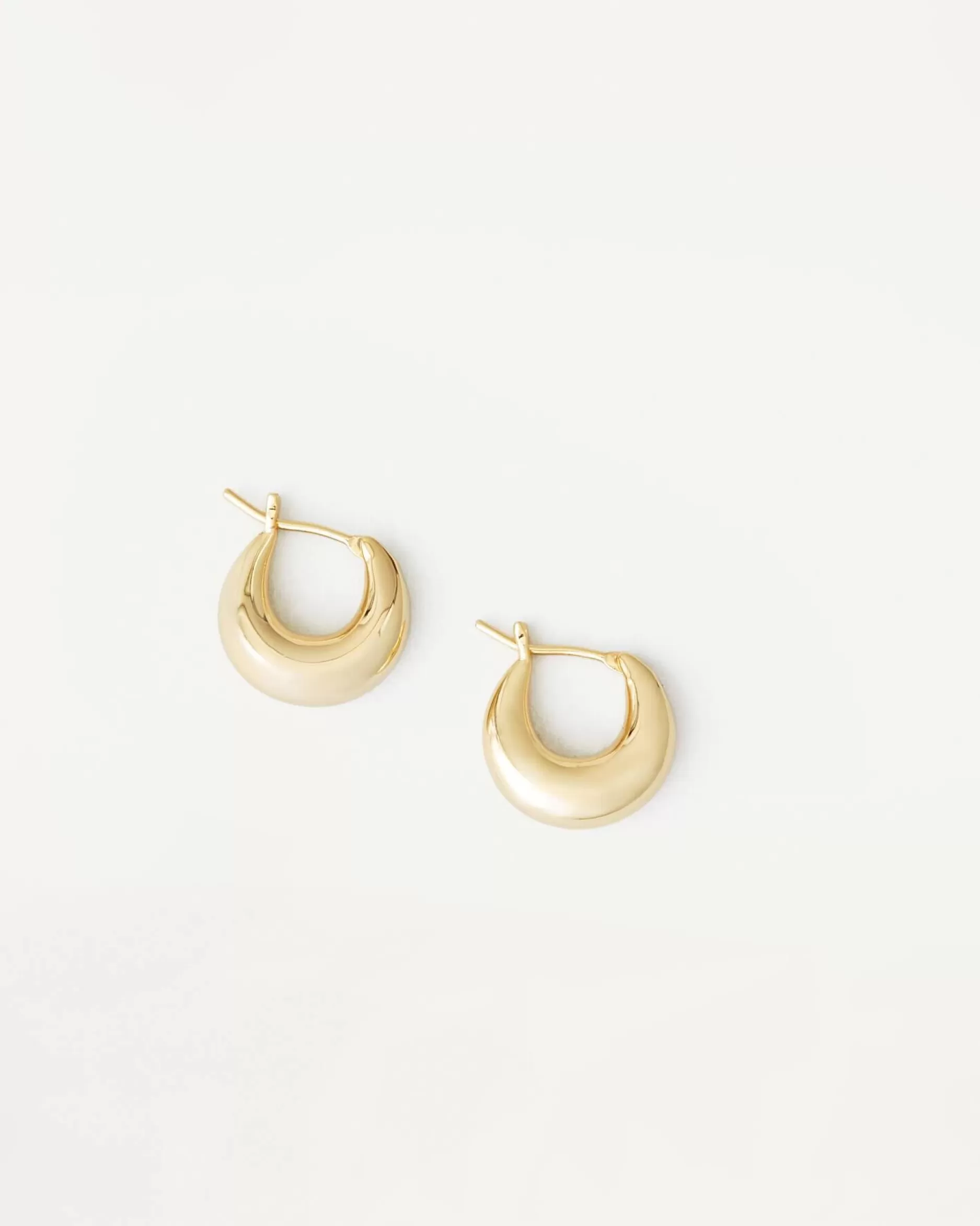 Loeffler Randall Adeline Gold Mini Dome Hoop Earring