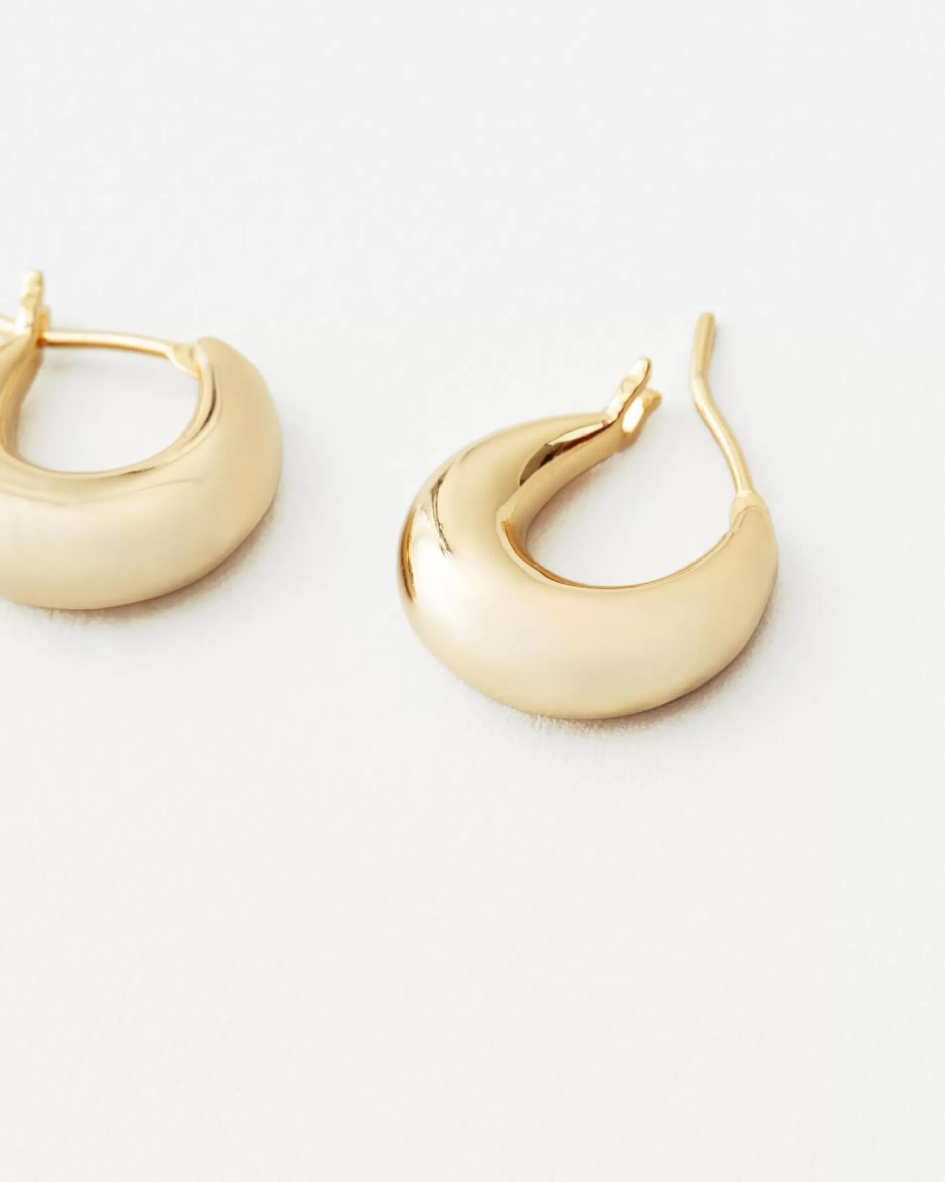 Loeffler Randall Adeline Gold Mini Dome Hoop Earring