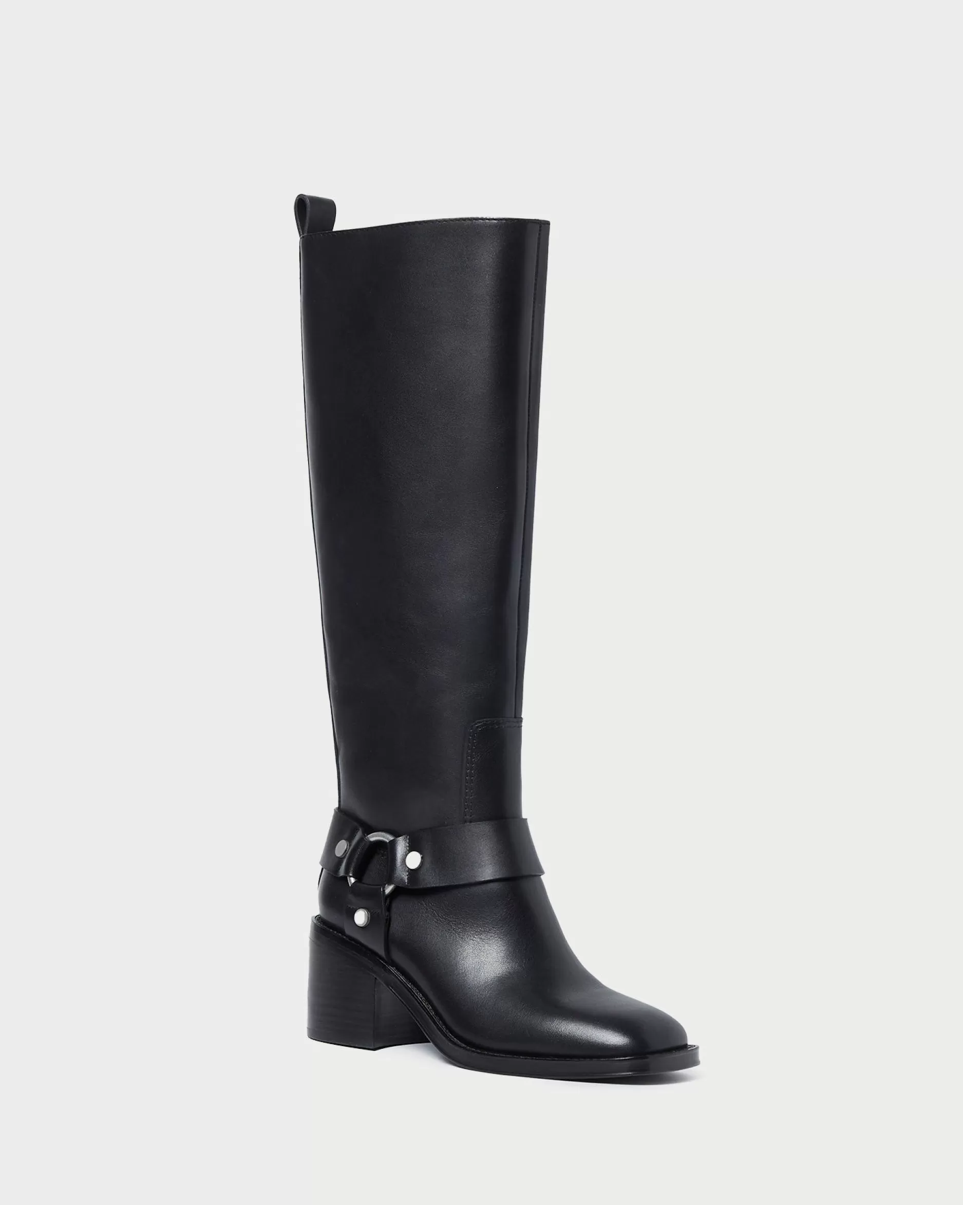 Loeffler Randall Audrey Black Tall Engineer Boot