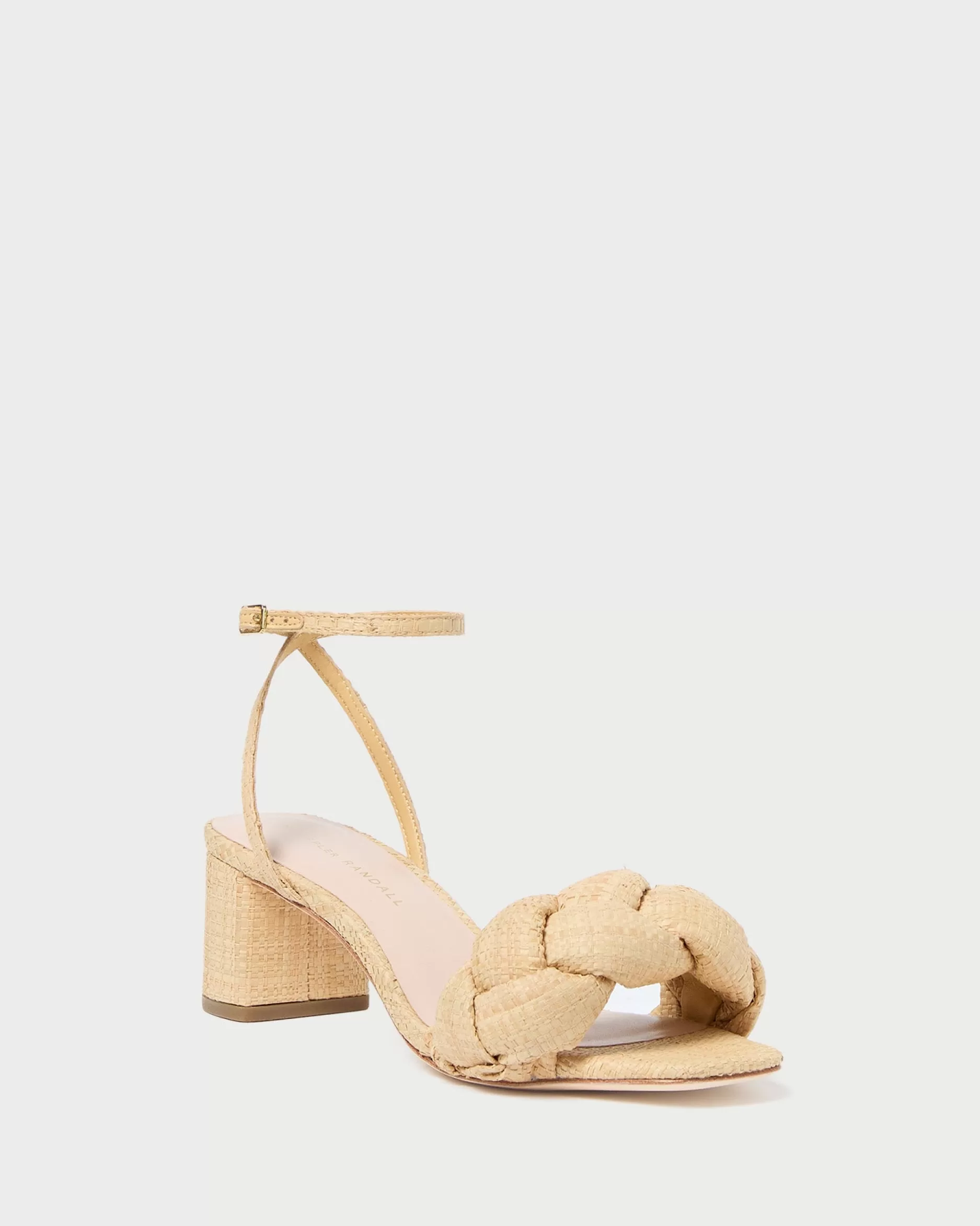 Loeffler Randall Avril Natural Raffia Heeled Sandal