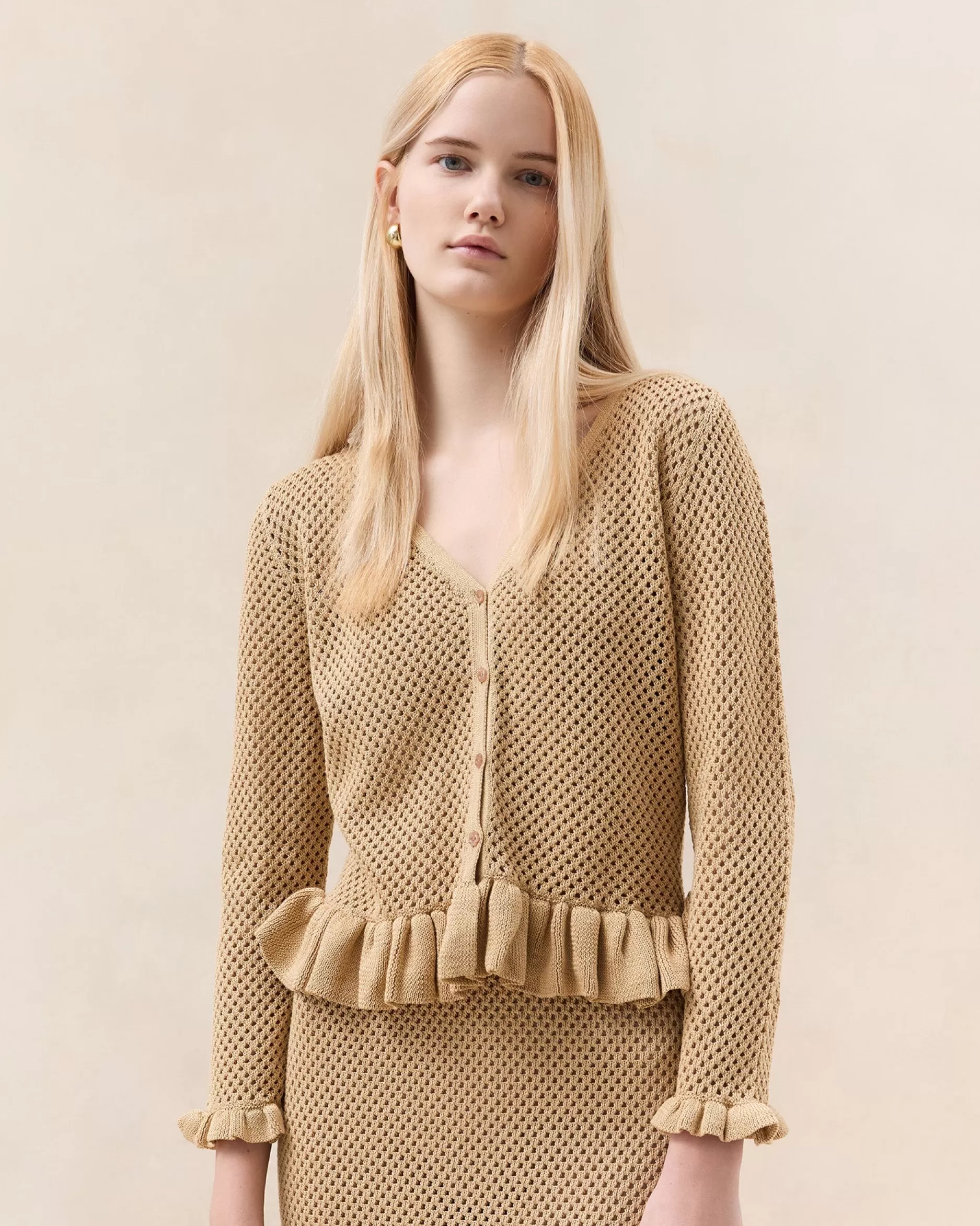 Loeffler Randall Birdie Butter Cardigan