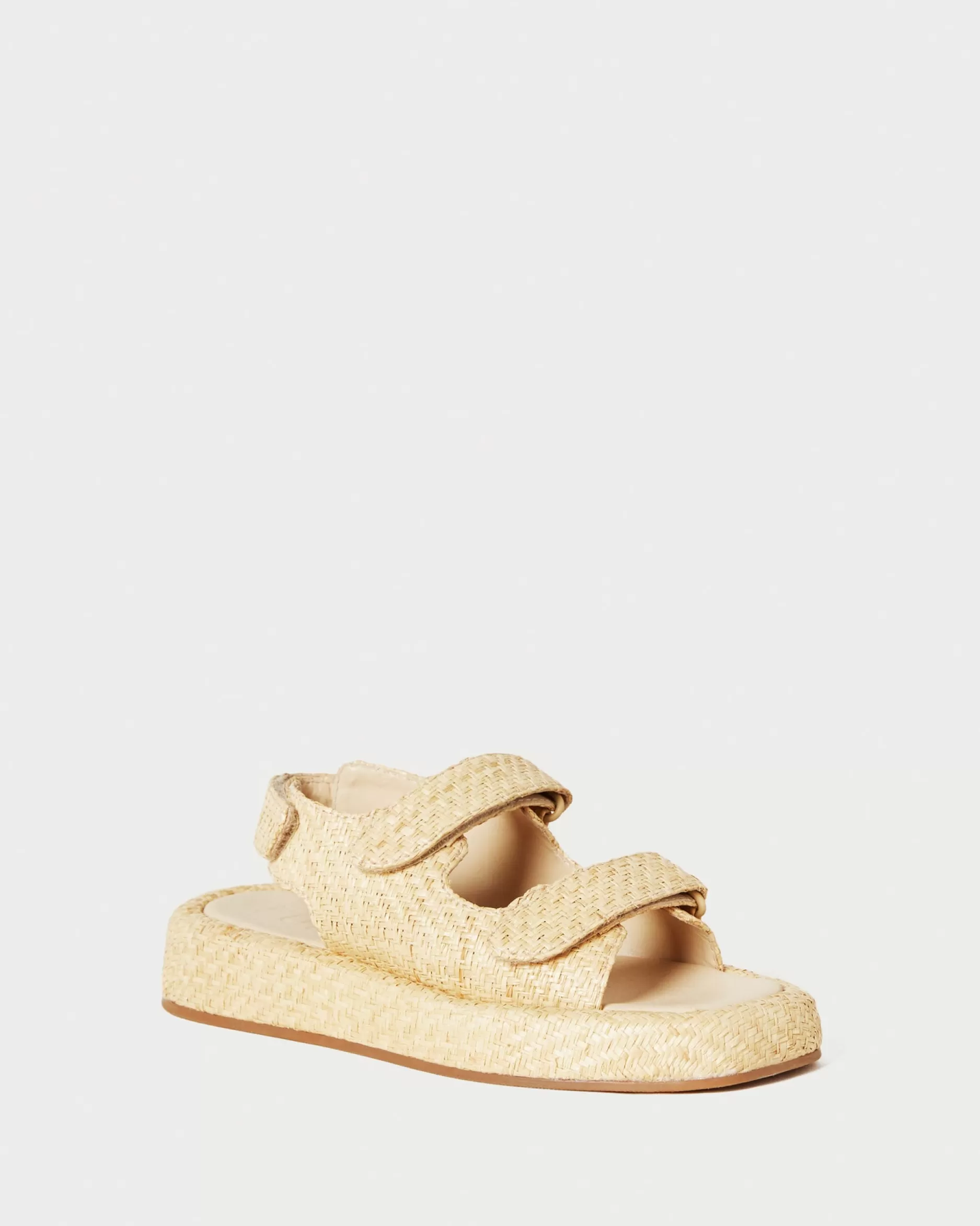 Loeffler Randall Blaise Raffia Platform Sandal