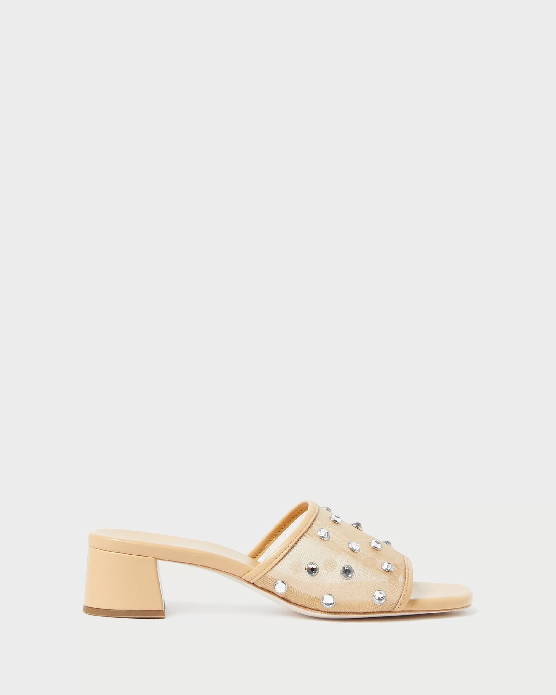 Loeffler Randall Brooke Caramel/Crystal Mesh Mule