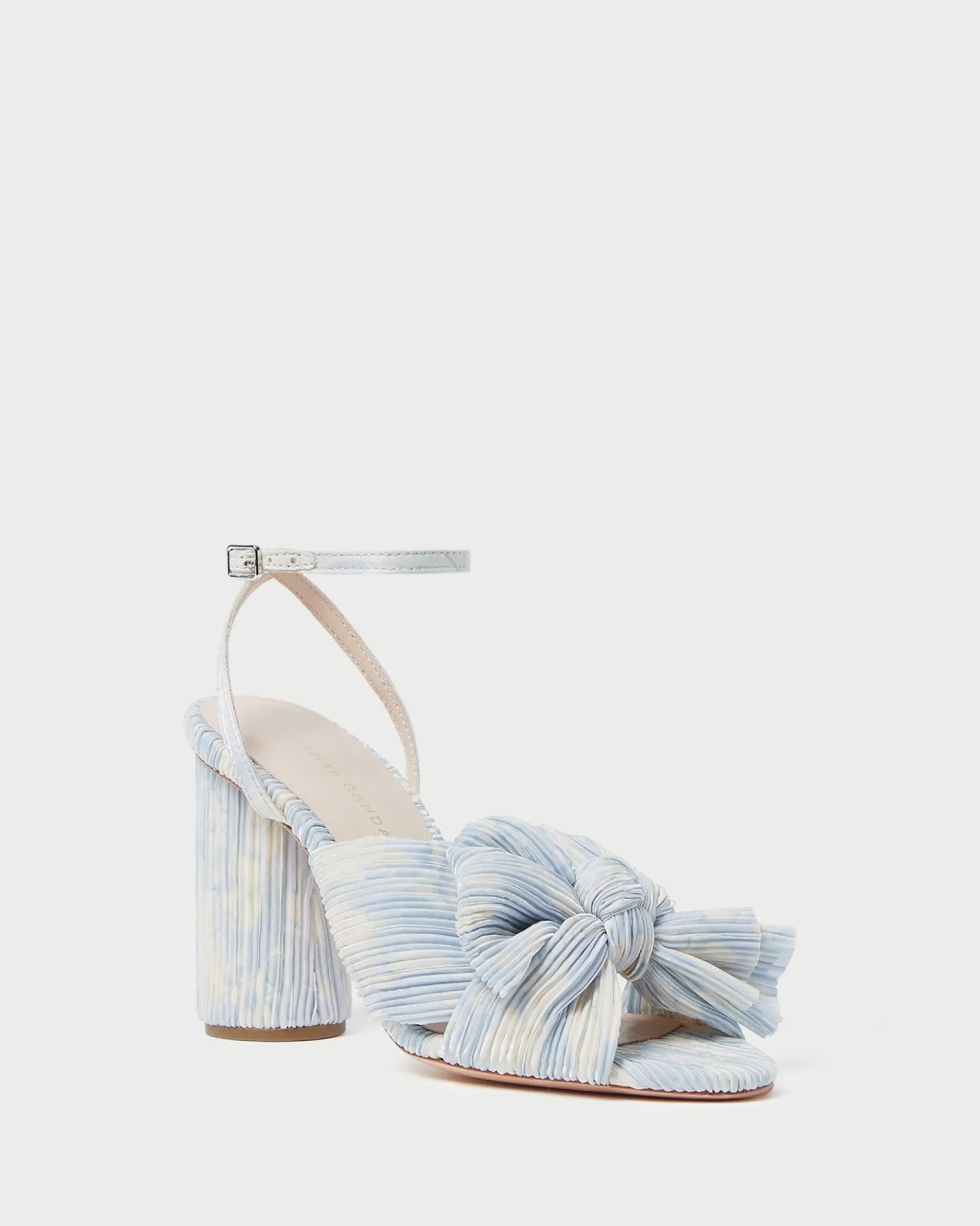 Loeffler Randall Camellia Blue Floral Bow Heel