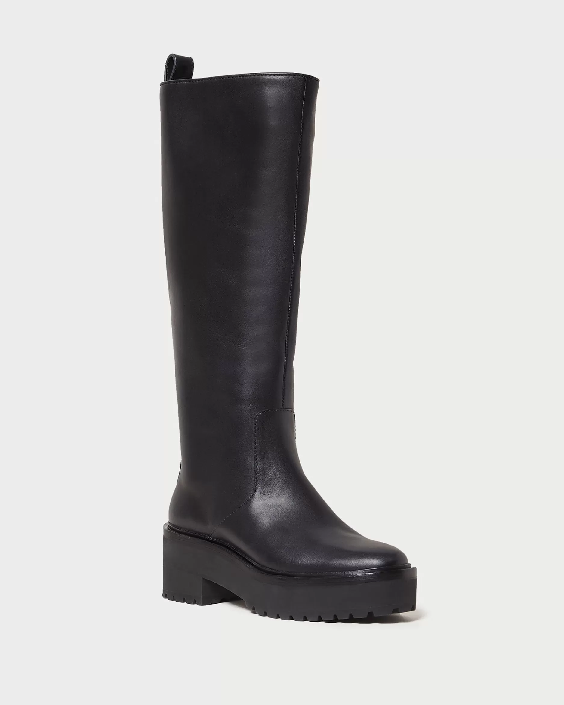 Loeffler Randall Carlee Black Tall Lug Boot