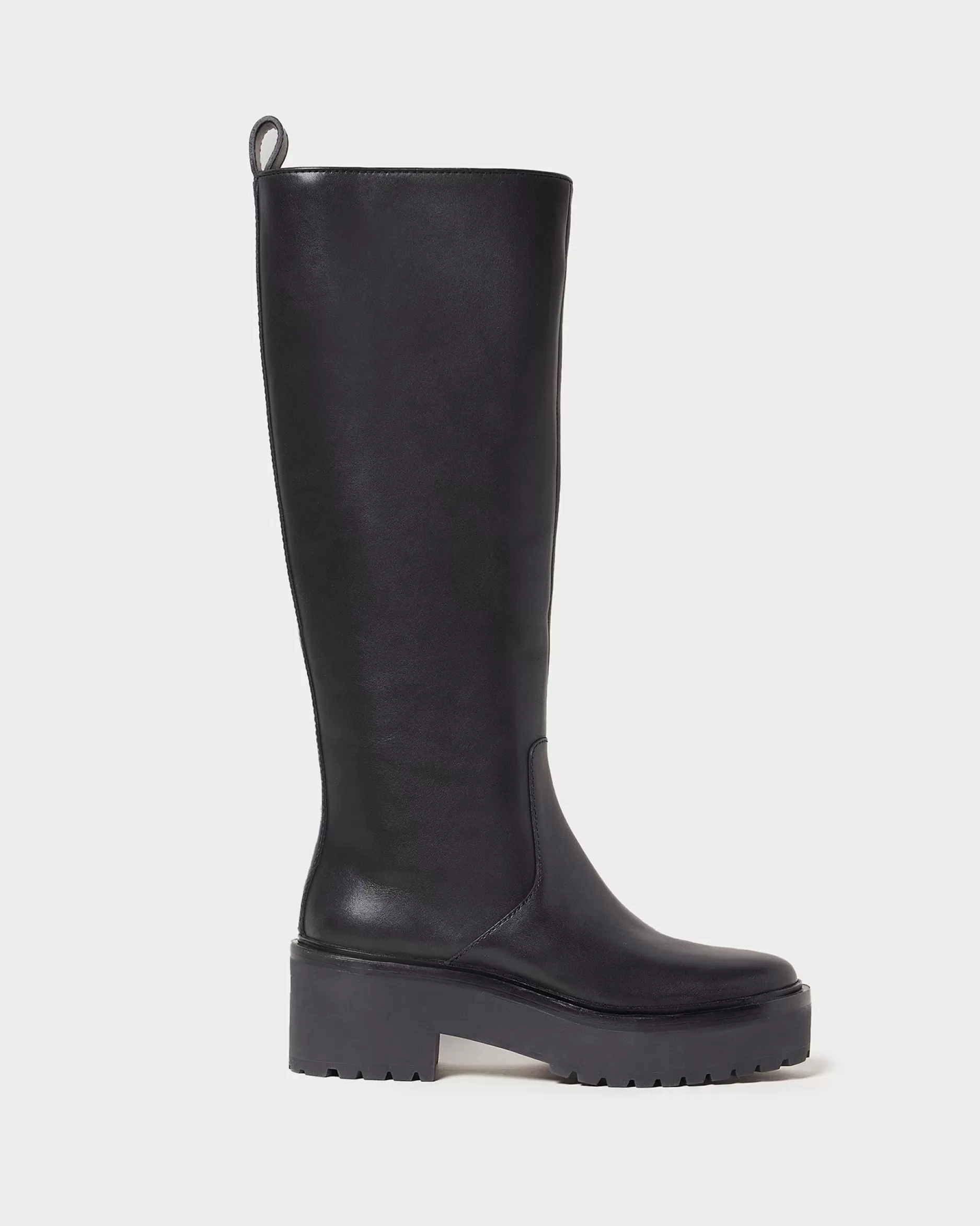 Loeffler Randall Carlee Black Tall Lug Boot