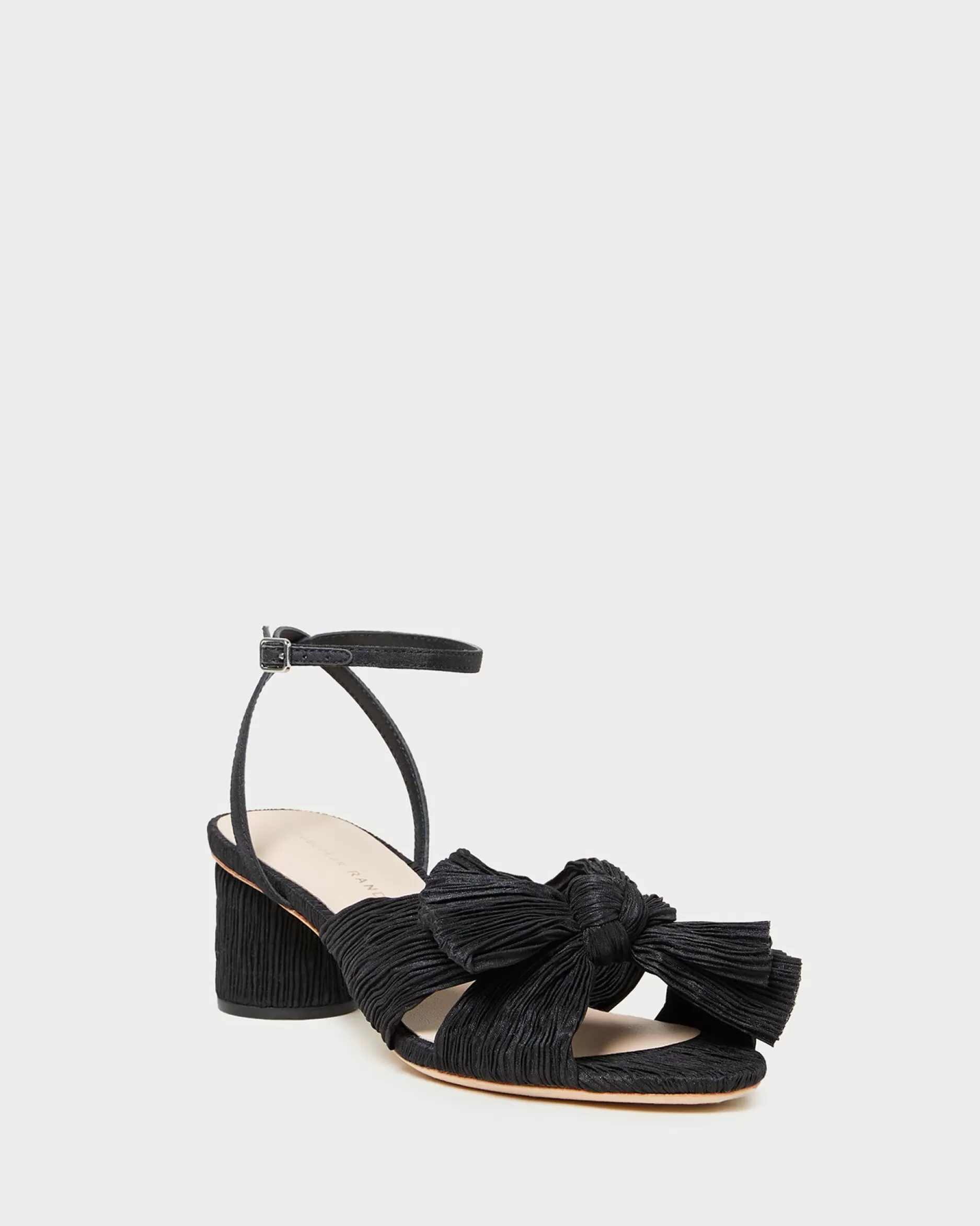 Loeffler Randall Dahlia Black Pleated Bow Heel