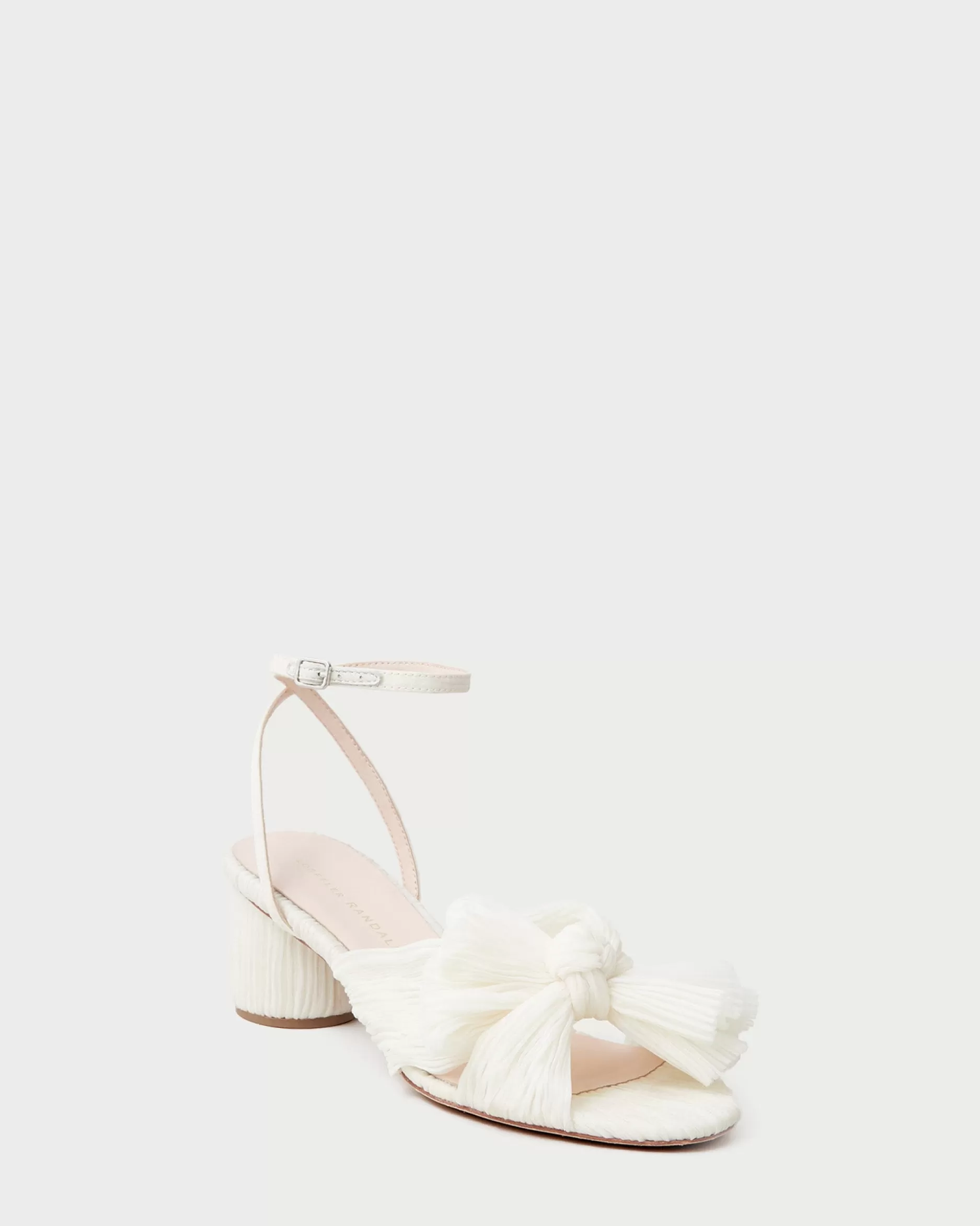 Loeffler Randall Dahlia Pearl Pleated Bow Heel