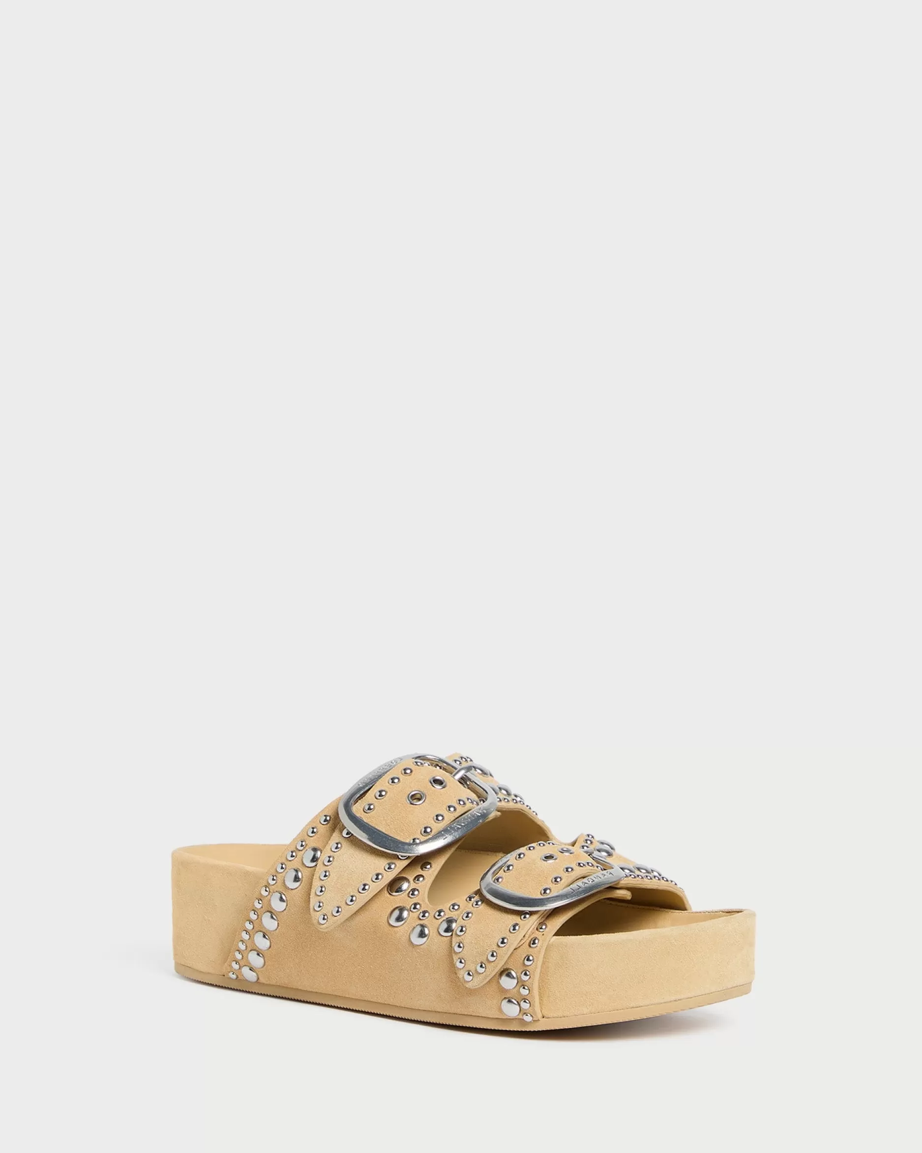 Loeffler Randall Jack Saffron Suede Studded Sandal