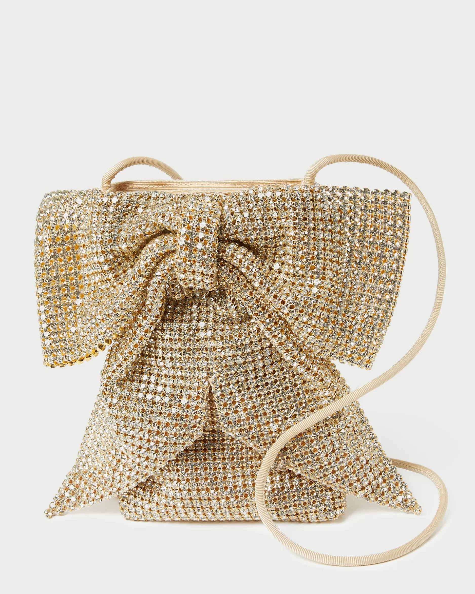 Loeffler Randall Violet Diamanté Bow Crossbody